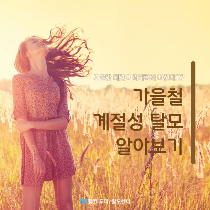 가을철 계절성 탈모 알아보기